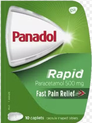Panadol Rapid Paracetamol 500mg 10 Caplets (S2)