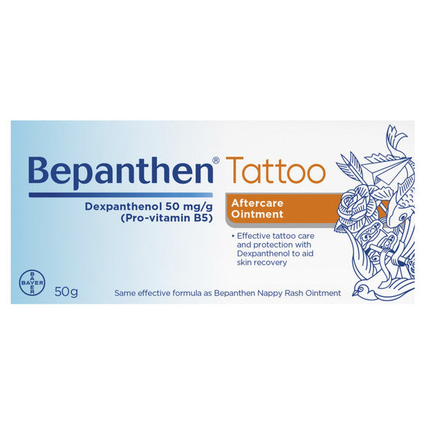 Bepanthen Tattoo Aftercare and Protection Ointment 50g (EXP: 01/07/2026)