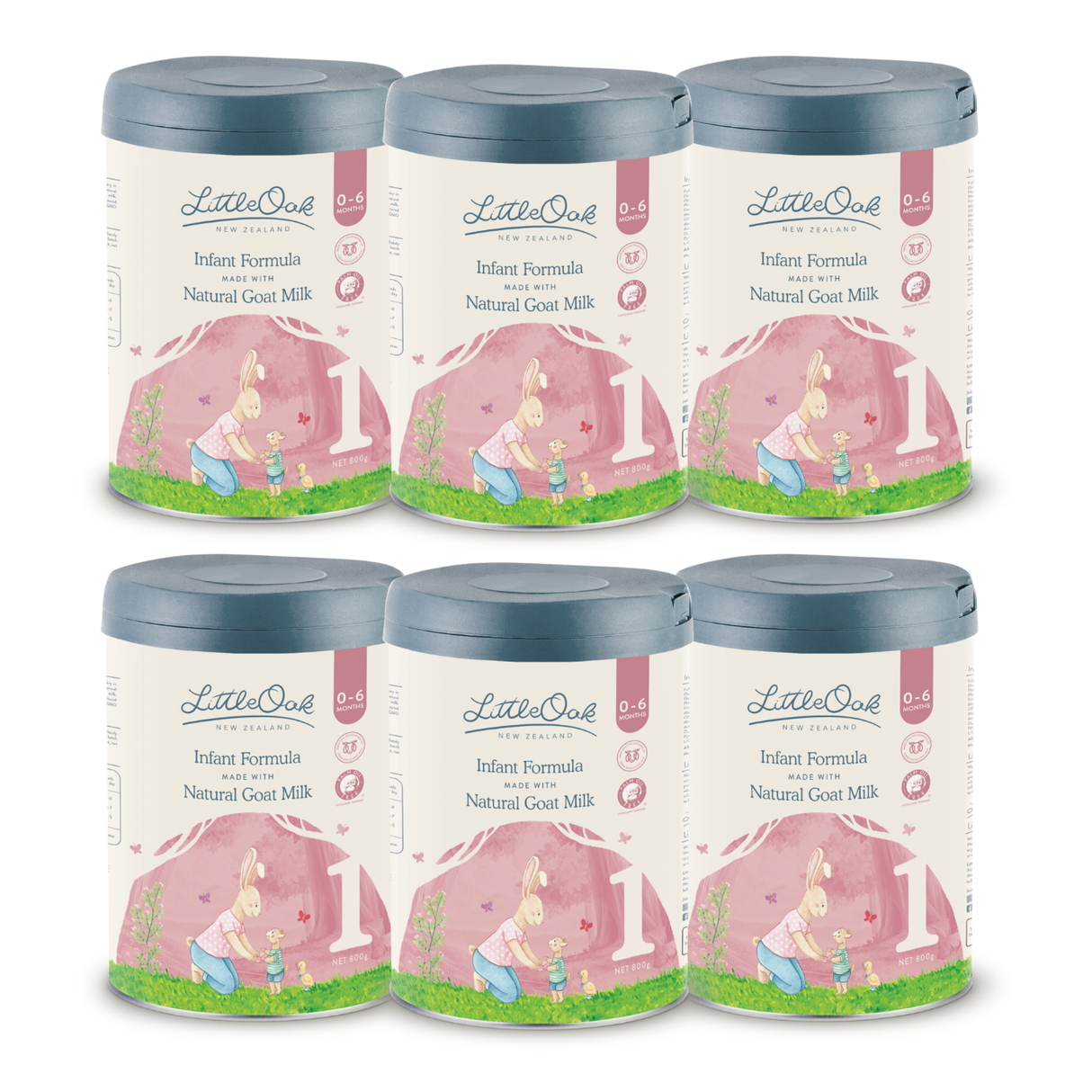 LittleOak Infant Formula with Natural Goat Milk Stage 1 800g x 6 BUNDLE