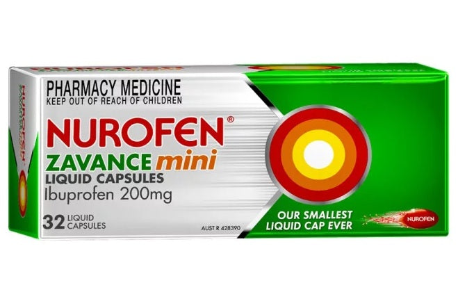 Nurofen Zavance Mini 32 Liquid Capsules (S2) (EXP: 01/07/2026)