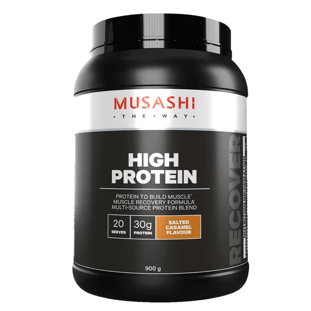 Musashi High Protein Salted Caramel 900g (Old Package)