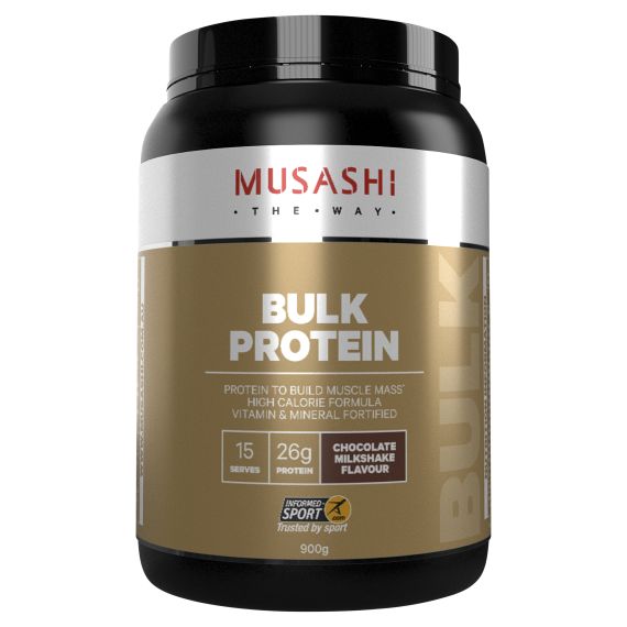 Musashi Bulk Protein Powder Chocolate Milkshake 900g (Old Package)