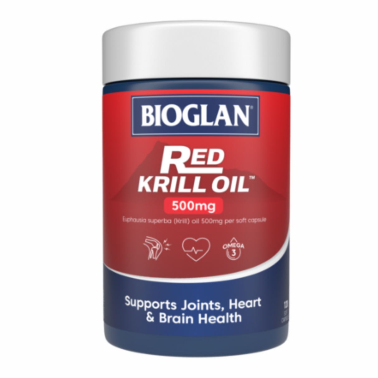 Bioglan Red Krill Oil Triple Action 500mg 120 Capsules