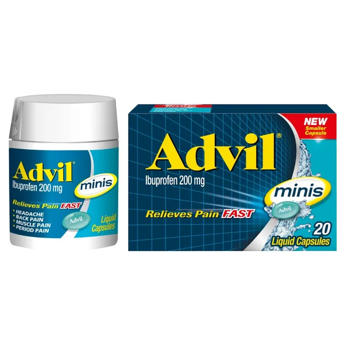 Advil Minis Ibuprofen 200mg 20 Liquid Capsules (EXP: 01/07/2026)