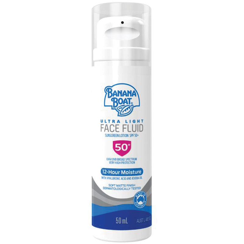 Banana Boat Ultra Light Face Fluid Sunscreen Lotion SPF 50+ 50mL (EXP: 01/07/2026)