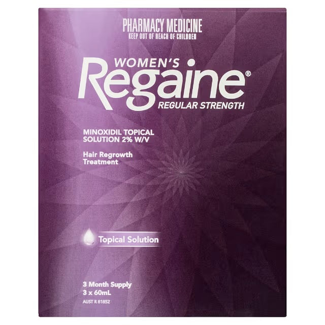 Regaine Women's Regular Strength Hair Regrowth Treatment 3 x 60mL (S2)