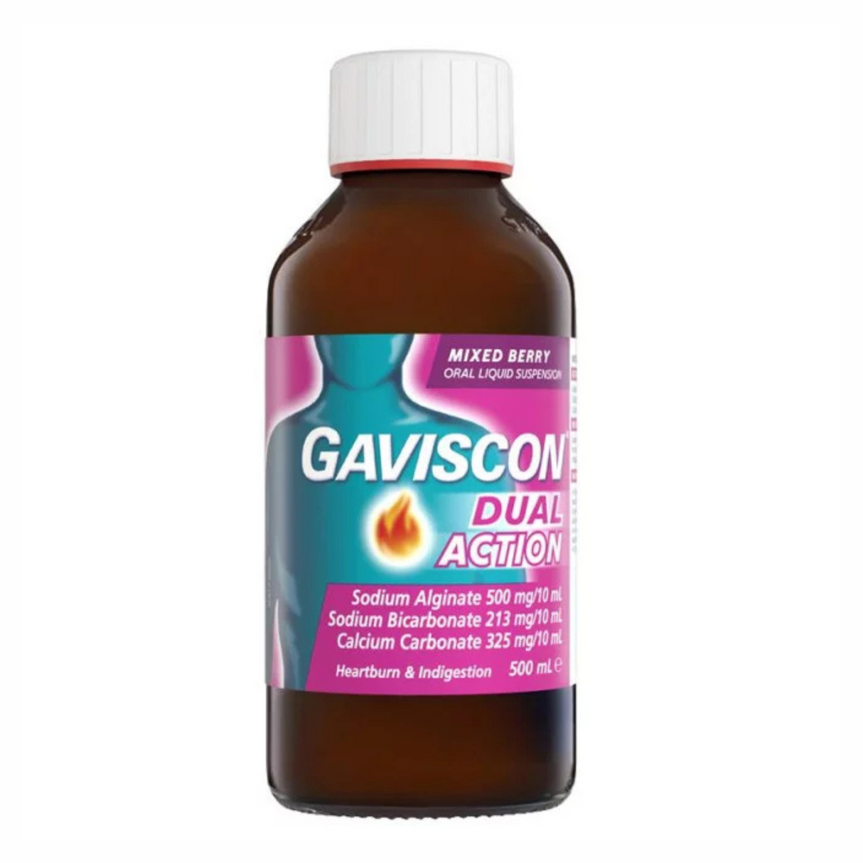 Gaviscon Dual Action Liquid Mixed Berry 500mL