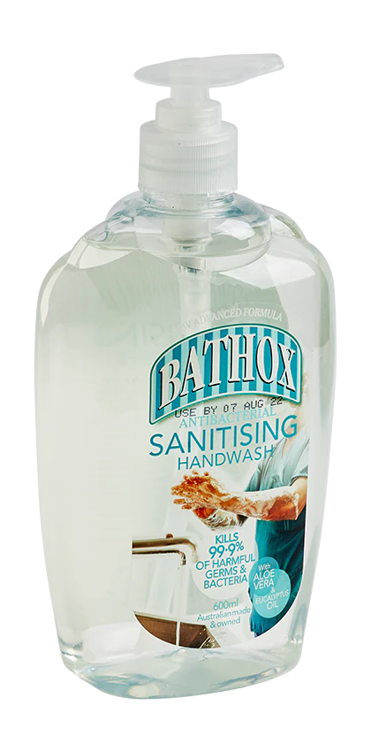 Bathox Sanitising Hand Wash Antibacterial Citrus Essential Oils 600ml