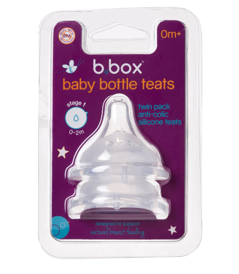 B.Box Baby Bottle Teats Stage 1 0m+
