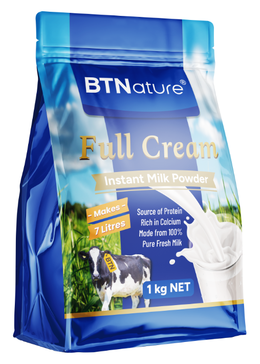BTNature Full Cream Instant Milk Powder (Bag) 1kg