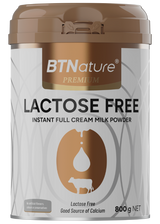 BTNature Lactose Free Instant Full Cream Milk Powder 800g