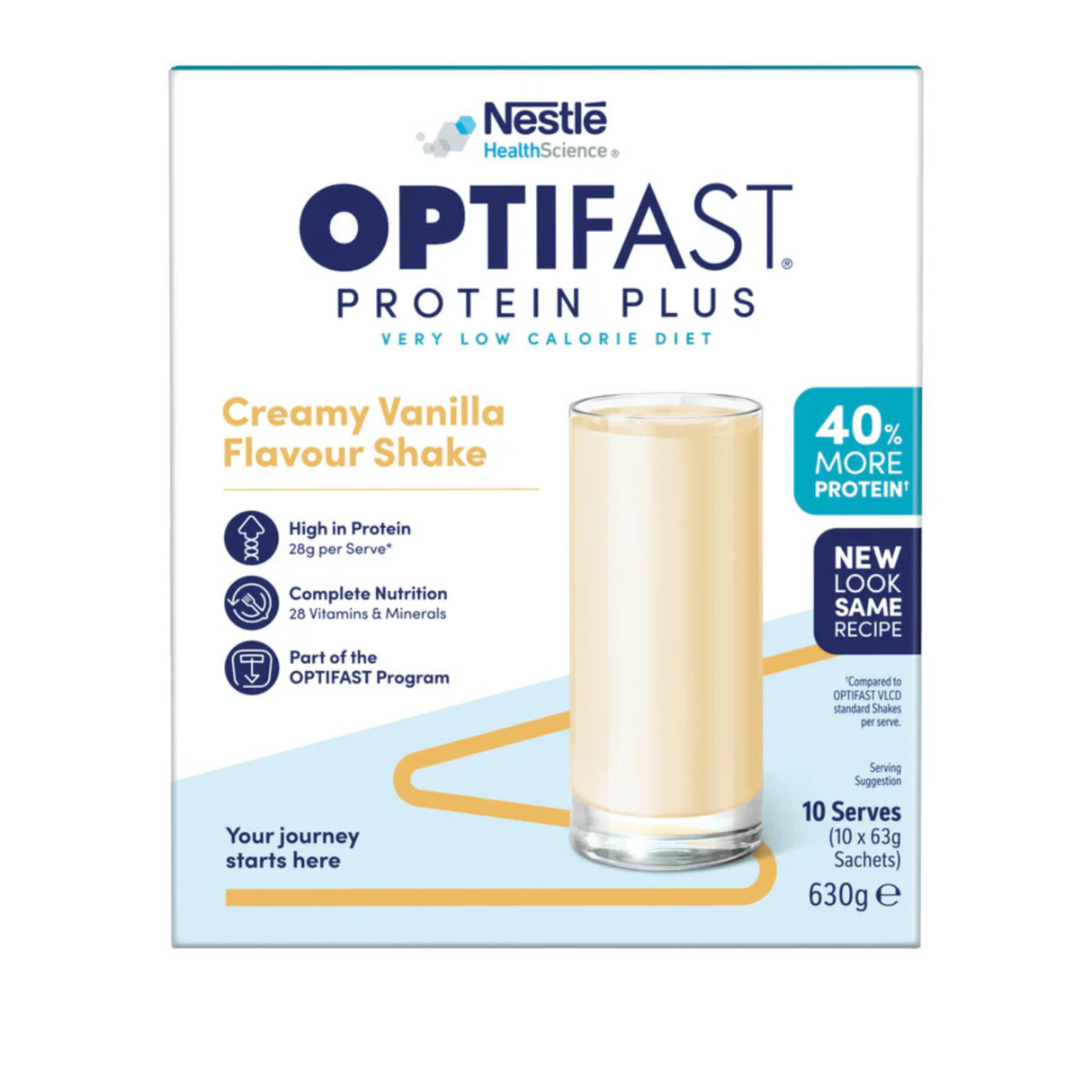 Optifast VLCD Protein Plus Creamy Vanilla 63g x 10 Pack (EXP: 10/11/2026)