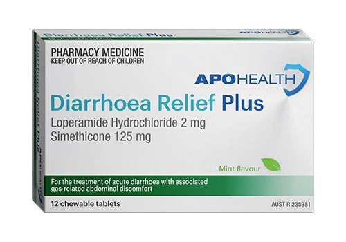 APOHealth Diarrhoea Relief Plus 12 Tablets (S2)