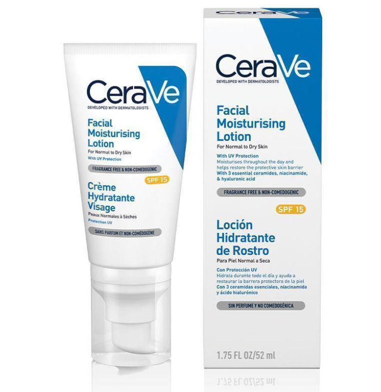 CeraVe AM Facial Moisturising Lotion SPF15 52ml