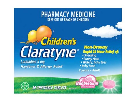 Claratyne Children's Allergy & Hayfever Relief Bubble Gum Flavour 30 Tablets (S2)