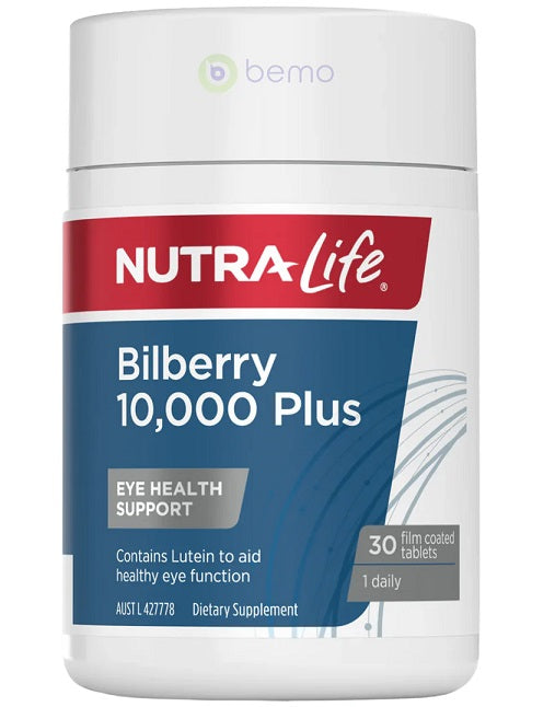 Nutralife Bilberry 10000 Plus 30 Tablets