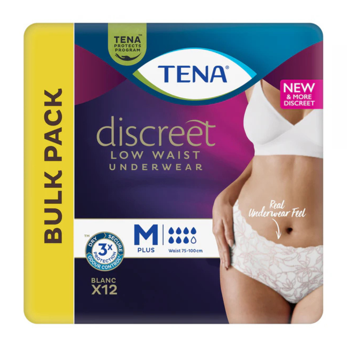 Tena Pants Discreet White Medium 12 Pack