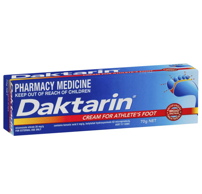 Daktarin 2% Cream for Athlete's Foot 70g (S2)