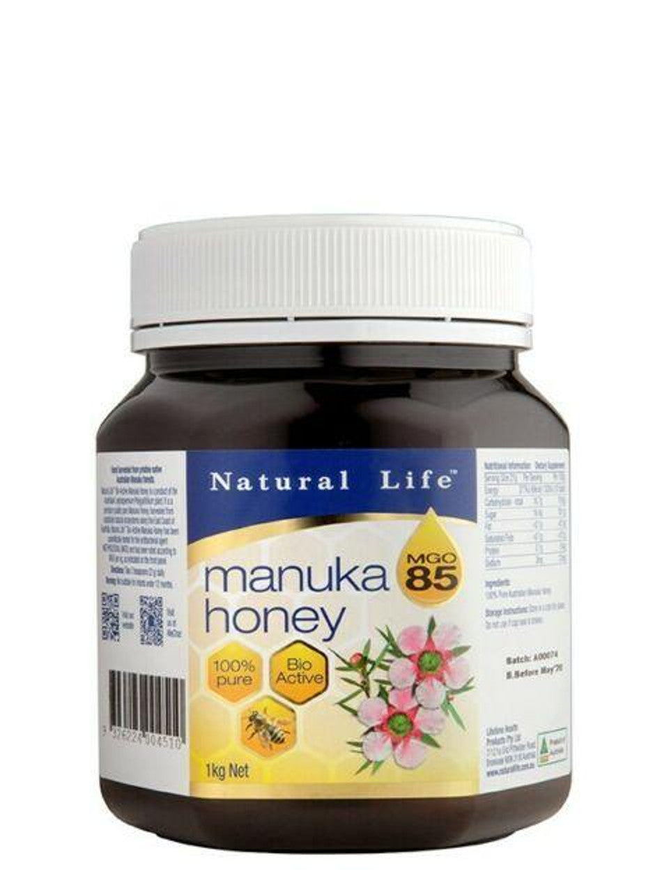Natural Life Manuka Honey (MGO 85) 1kg
