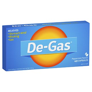 De-Gas Simethicone 100mg 48 Capsules