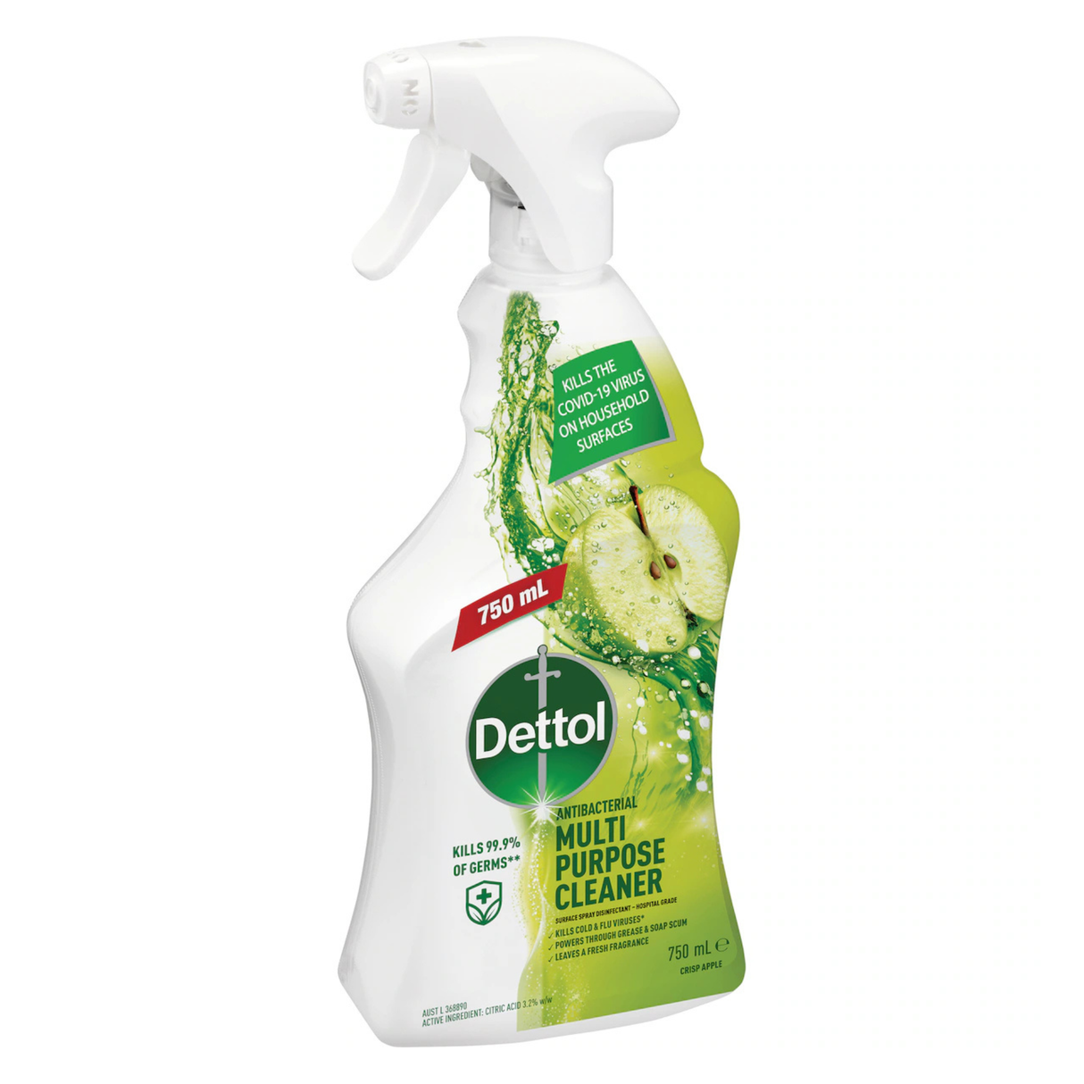 Dettol Multipupose Spray Crisp Apple Burst 750ml