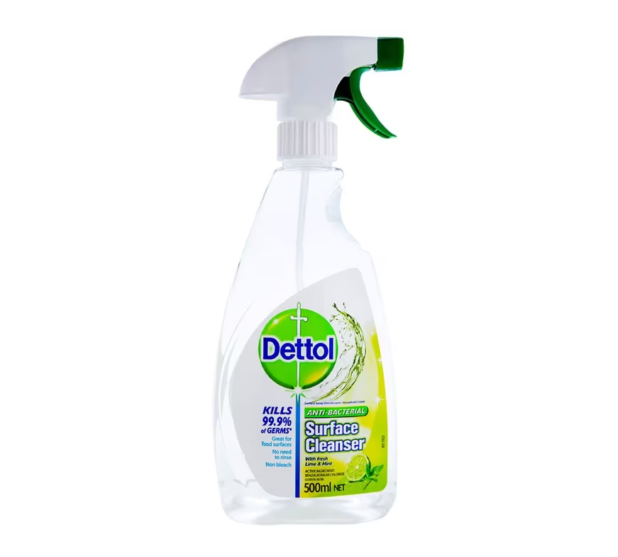 Dettol Trigger Surface Cleanser Lime and Mint 500mL