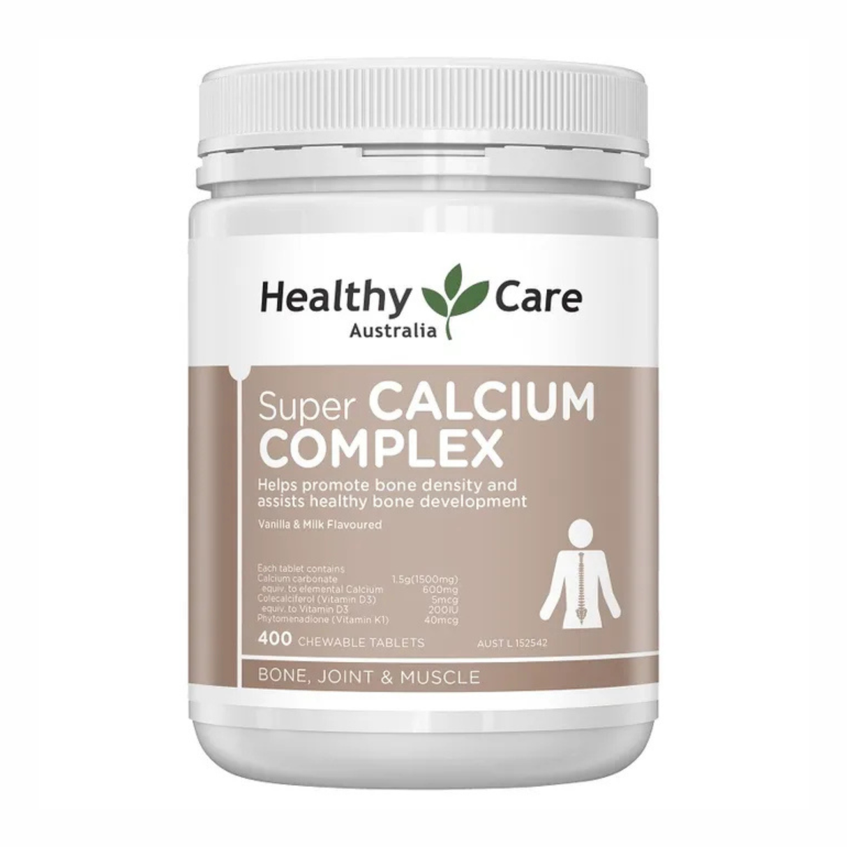 Healthy Care Super Calcium Complex 400 Tablets