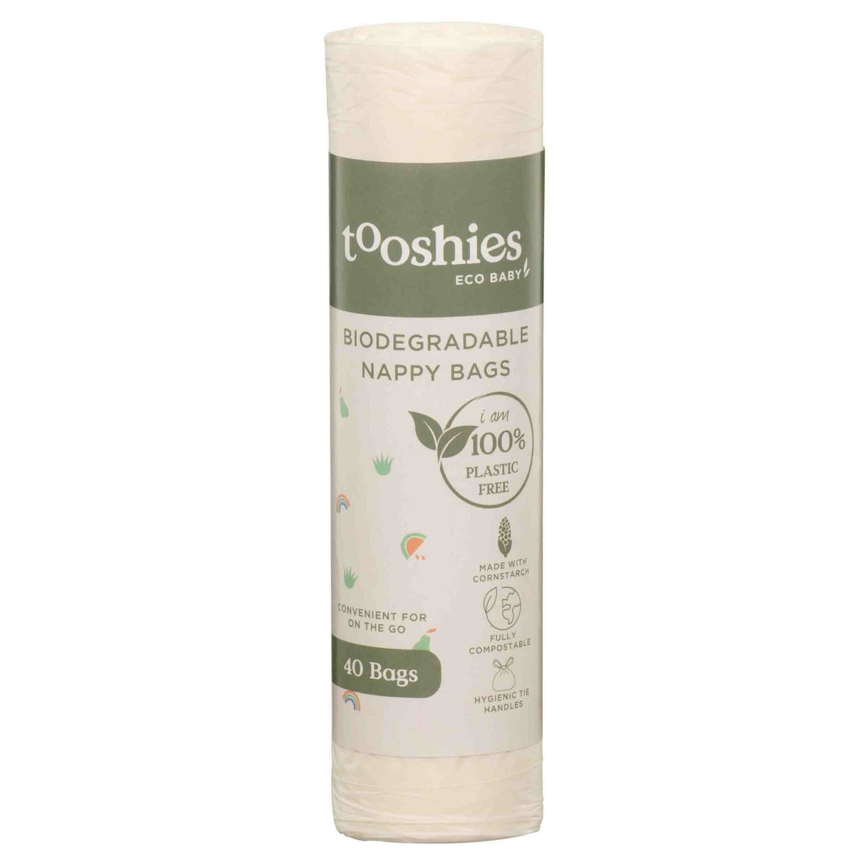 Tooshies Biodegradable Nappy Bags 40 Pack