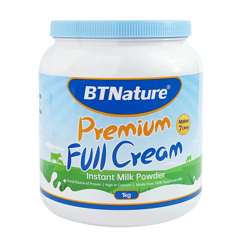 BTNature Premium Full Cream Instant Milk Powder 1kg