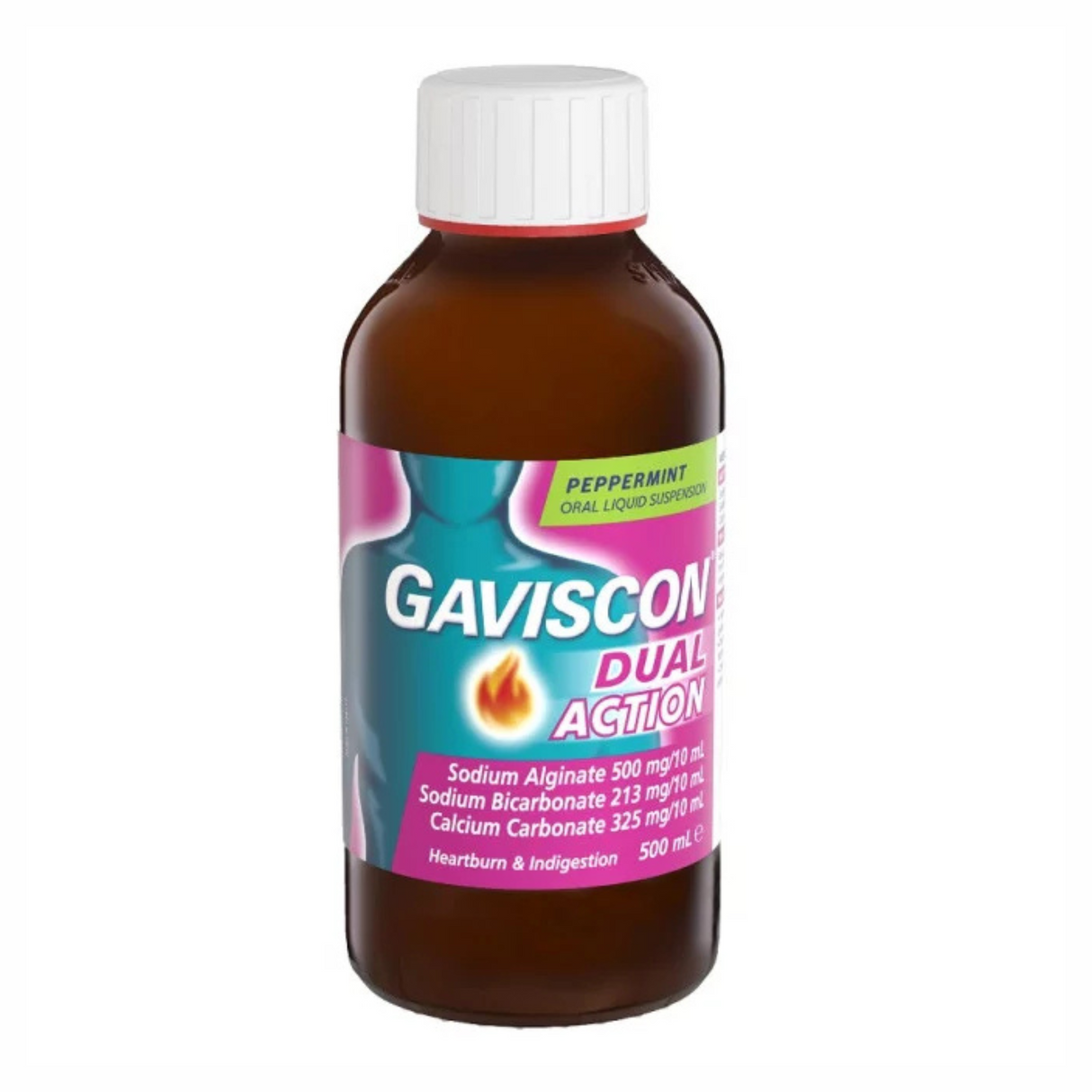 Gaviscon Dual Action Liquid Peppermint 500mL