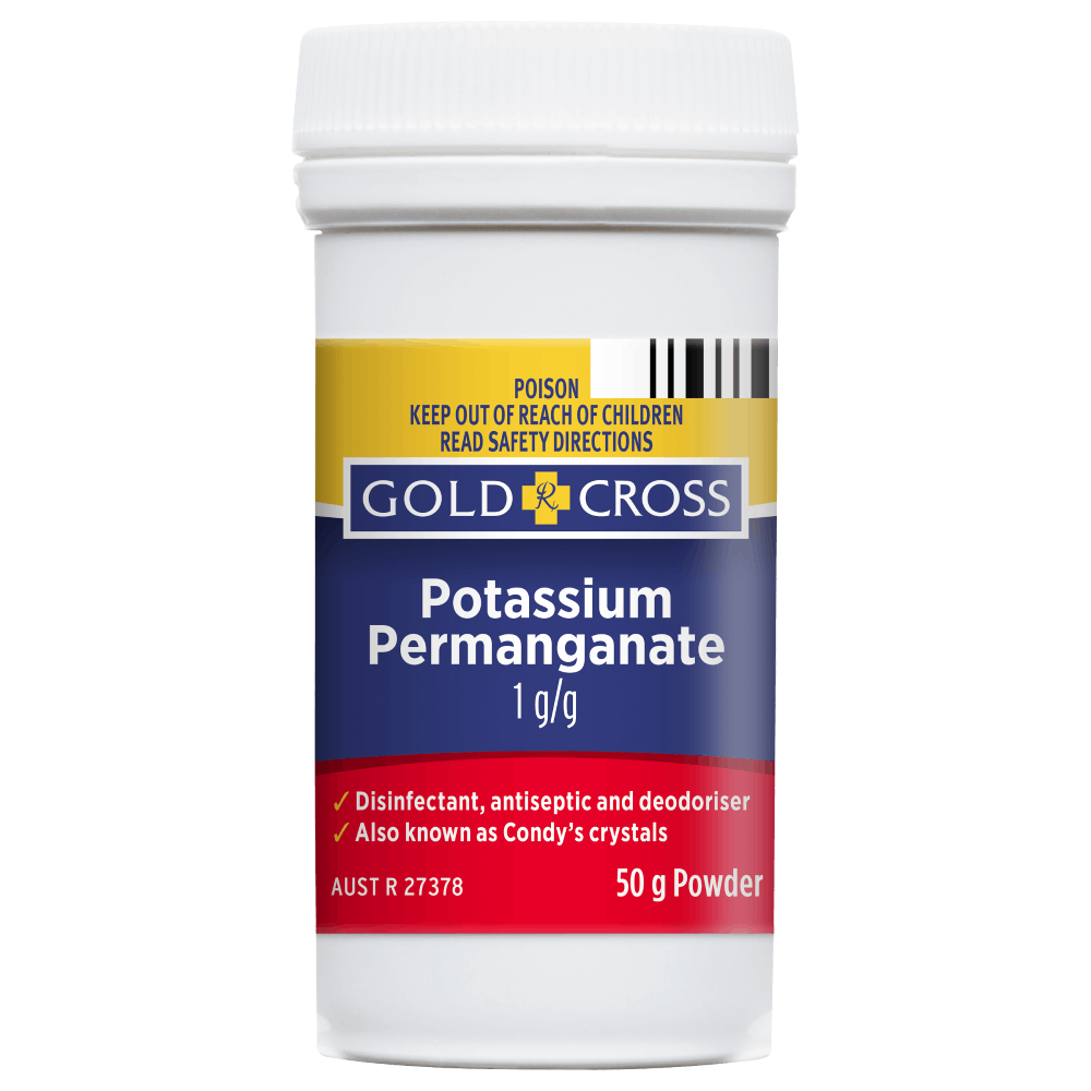 Gold Cross Potassium Permanganate 50g Powder