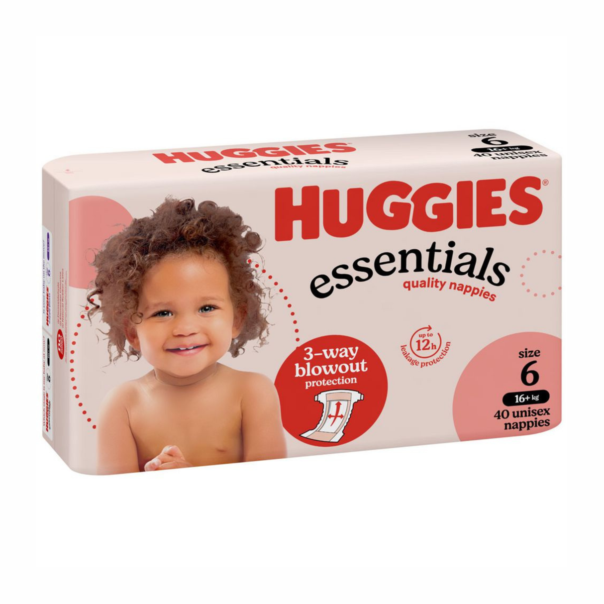 Huggies Essentials Junior Size 6 16kg & over 40 Nappies