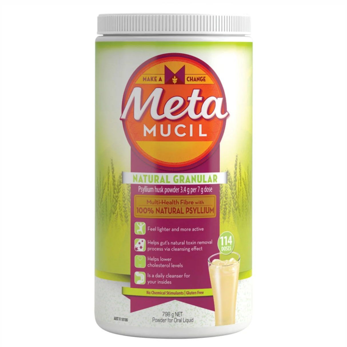 Metamucil Natural Granular 114 Doses 798g