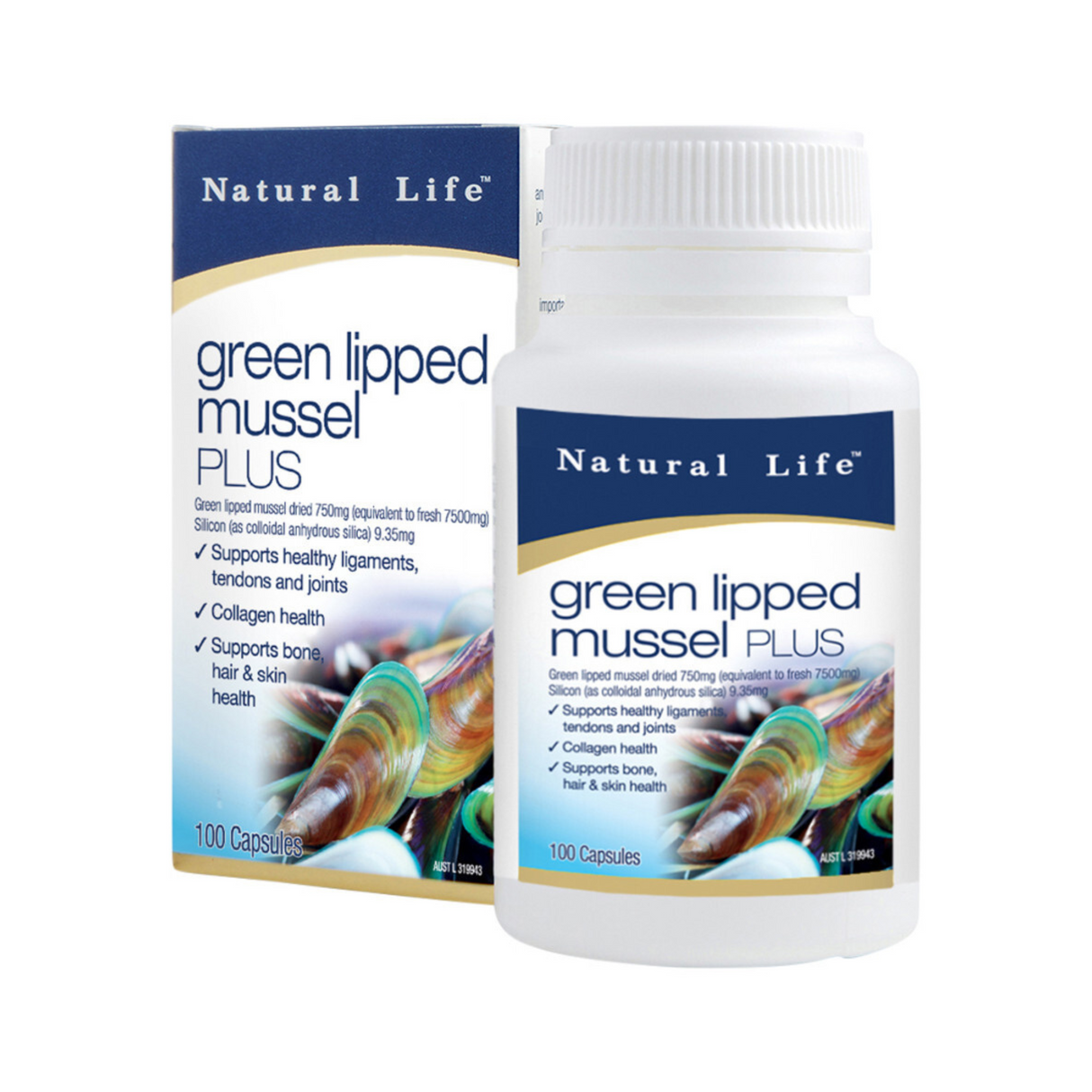 Natural Life Green Lipped Mussel Plus 100 Capsules