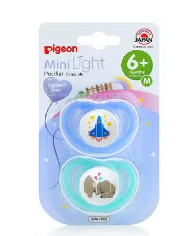 Pigeon Mini Light Soother 6+ Months 2 Pack