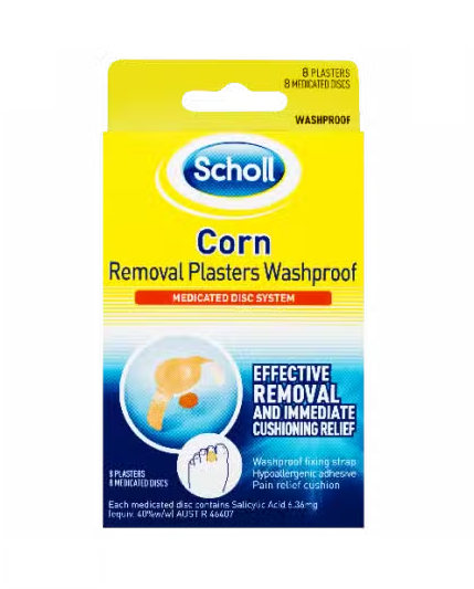 Scholl Corn Washproof Removal Plasters 8 Pack