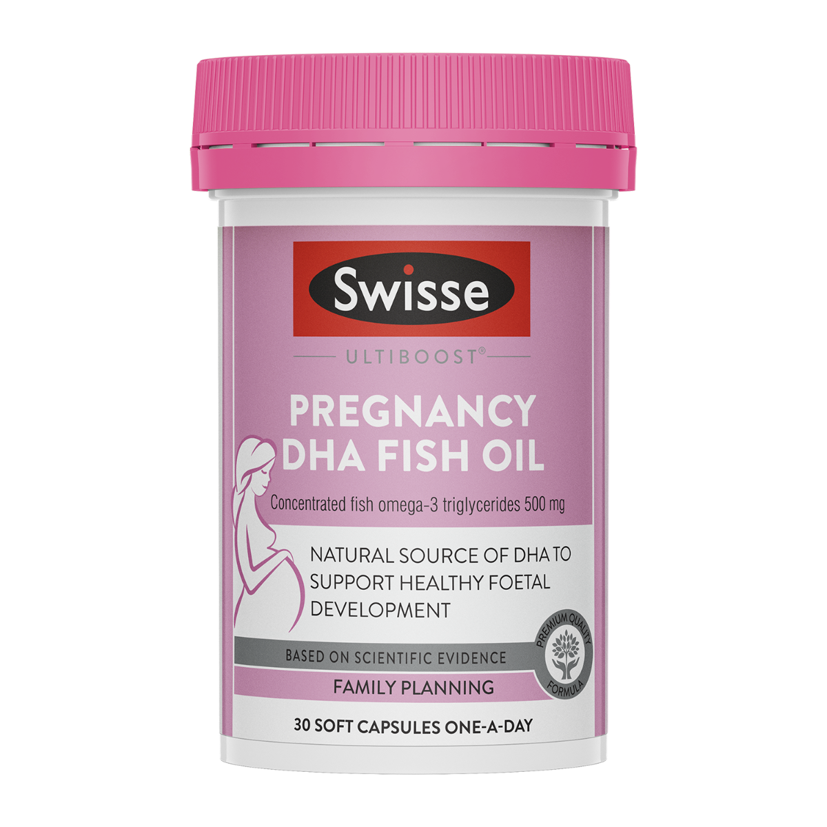 Swisse Ultiboost Pregnancy DHA Fish Oil 30 Tablets