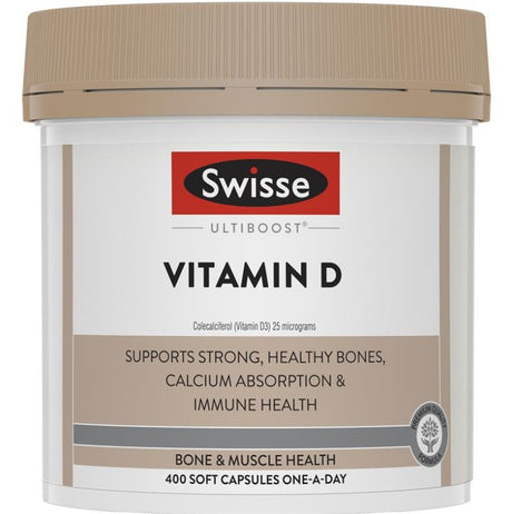 Swisse Ultiboost Vitamin D 400 Capsules - RPP ONLINE
