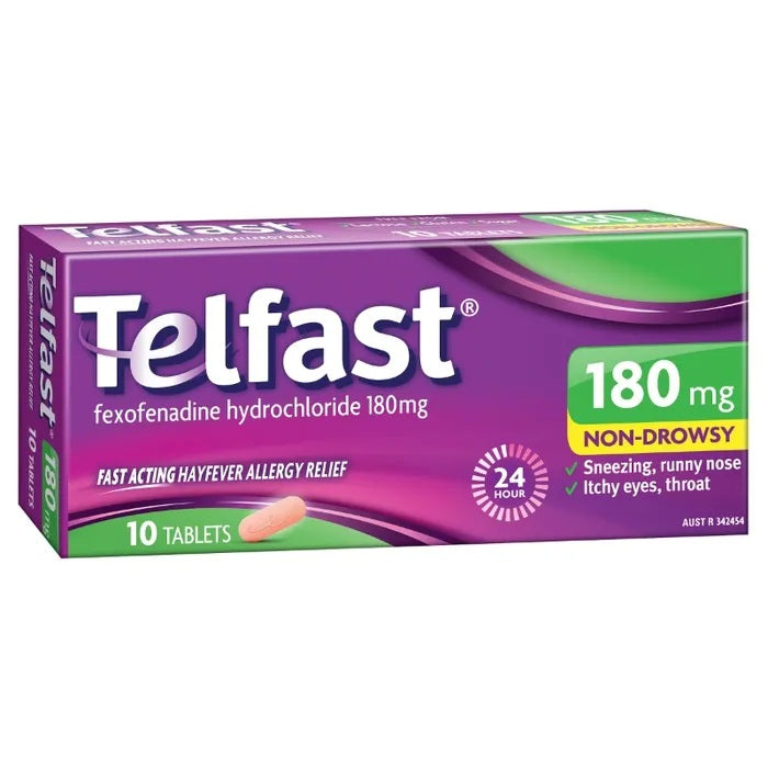 Telfast 180mg 10 Tablets