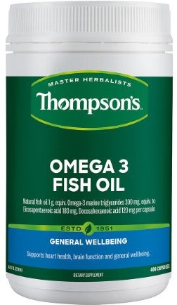 Thompson's Omega 3 Fish Oil 400 Capsules