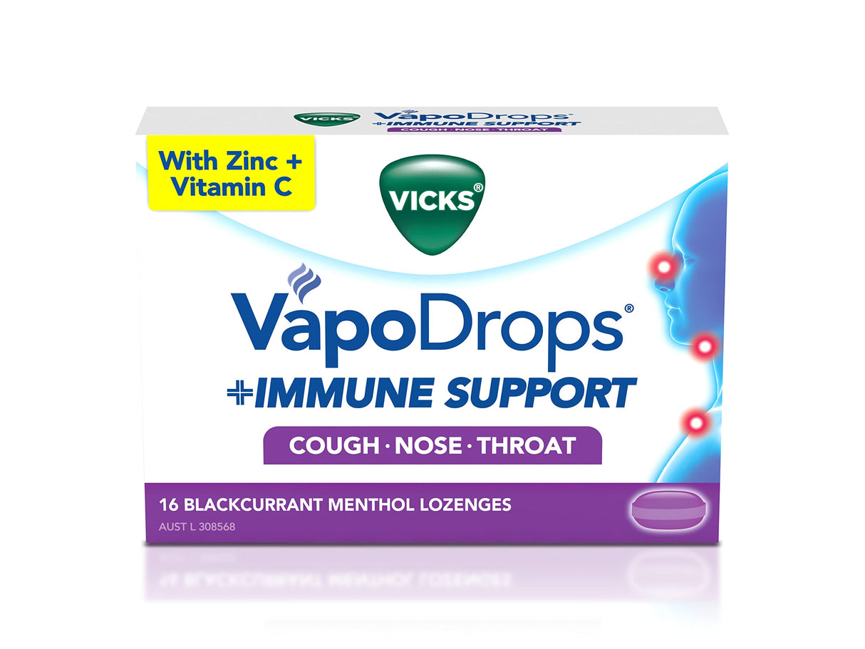 Vicks VapoDrops + Immune Support 36 Lozenges