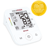 Rossmax X5 PARR Blood Pressure Monitor AfiB PC ARR Bluetooth + Batteries