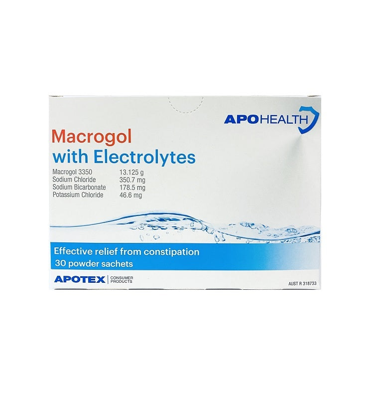 APOHealth Macrogol with Electrolytes 30 Powder Sachets