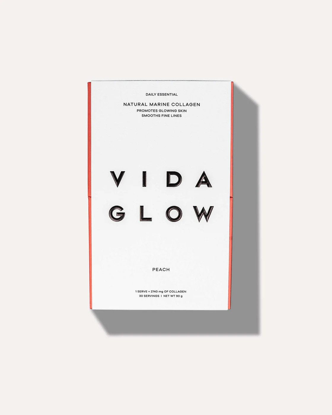 Vida Glow Natural Marine Collagen Sachets Peach 90g