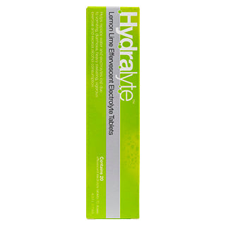 Hydralyte Lemon Lime Flavoured Effervescent Electrolyte 20 Tablets