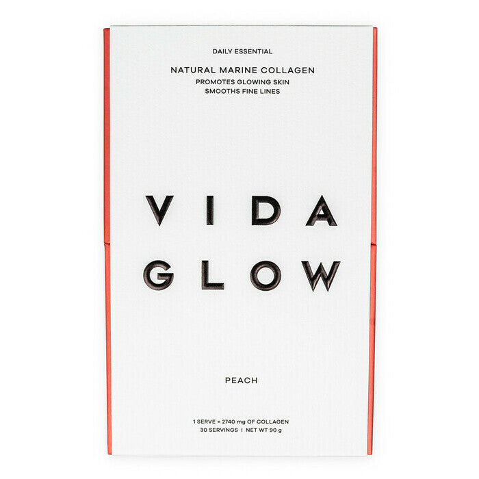 Vida Glow Natural Marine Collagen Sachets Peach 90g