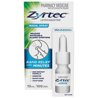 Zyrtec Levocabastine Nasal Spray 10ml